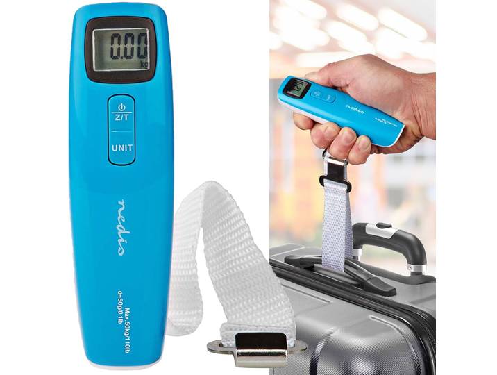 Digitale Kofferwaage mit LCD-Display, bis 50 kg