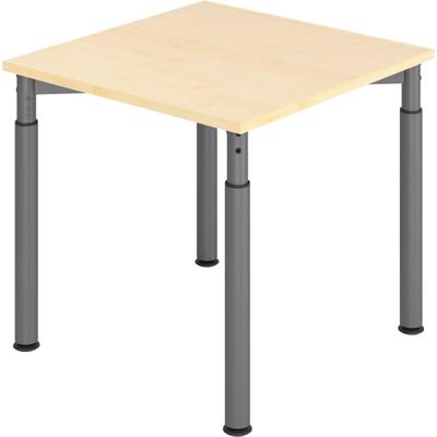 Hammerbacher Schreibtisch 80x80cm Ahorn/Graphit