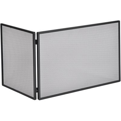 Funkenschutzgitter FIREFIX, schwarz, B:50cm H:75cm T:45cm, Stahl, Schutzgitter, mit Gittergeflecht, BxTxH: 75x45x50 cm