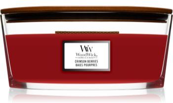 Woodwick Crimson Berries vela perfumada com pavio de madeira (hearthwick) 453,6 g. Crimson Berries