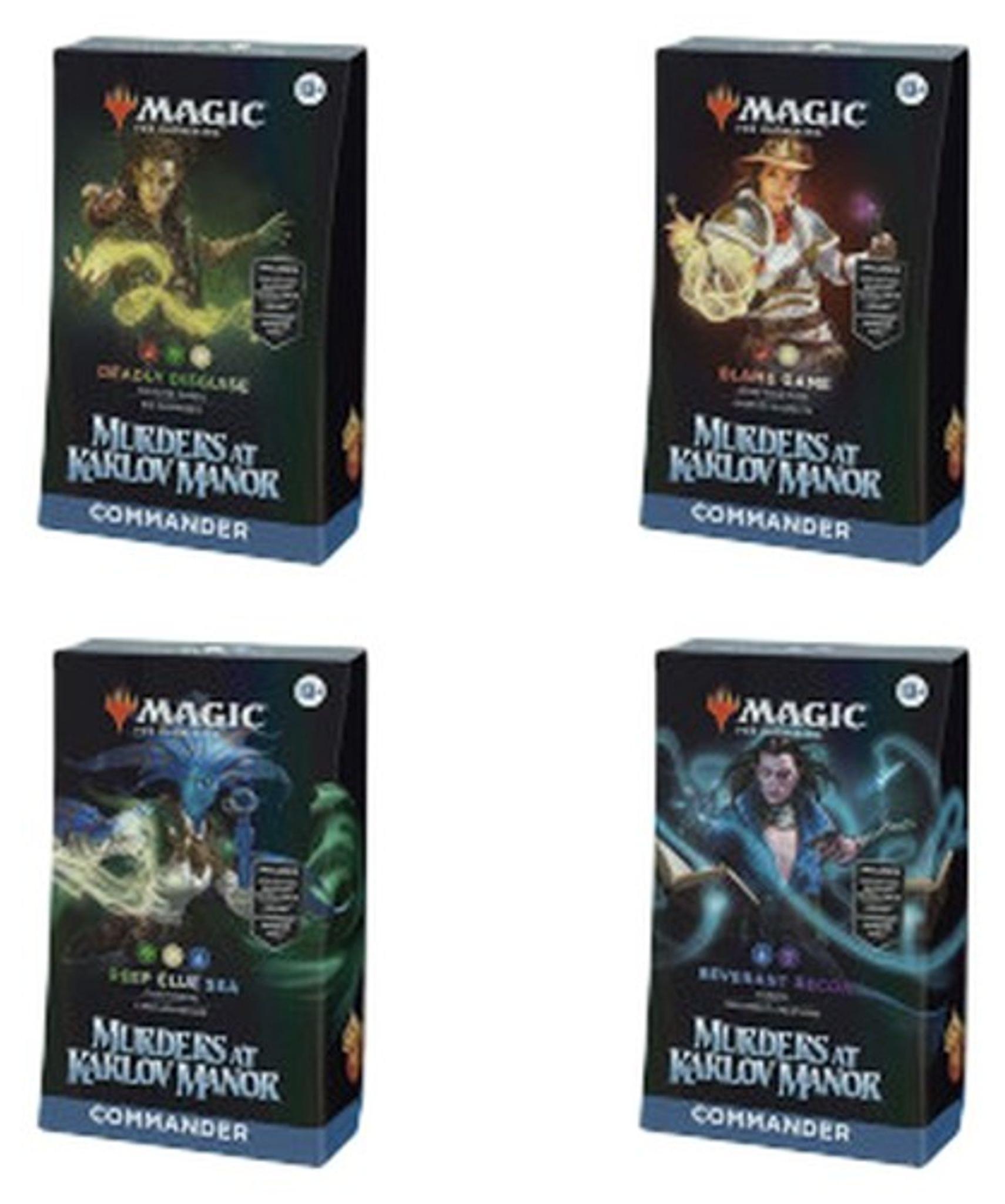 Wizards of the Coast Magic the Gathering Murders at Karlov Manor Commander-Decks Display (4) englisch