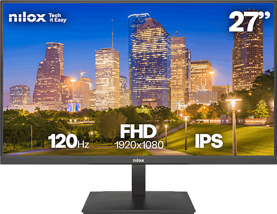 Monitor - Nilox NXM27FHD1204, 27 " Full-HD, 120 Hz, 4 ms, IPS, Negro
