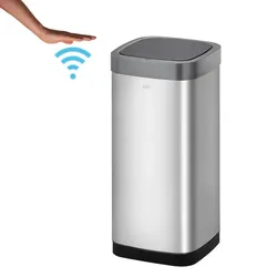 Berührungsloser Sensor Mülleimer EKO Ecosmart 50 L mit automatischem Deckel,ohne Inneneimer, matt Edelstahl