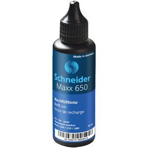 Schneider Nachfülltusche Maxx 650, blau, 165003, für Maxx Marker, mit Tropfensystem, 50ml