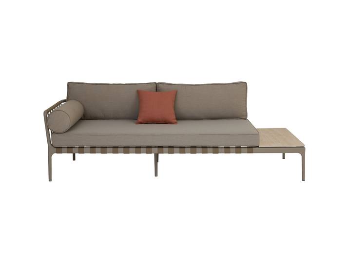 Gartenlounge Sentino beige Aluminium B 226 cm H 62.5 cm