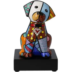 Goebel, Deko Figuren + Skulpturen, Figur Romero Britto Baby Blue, Porzellan, Bunt, 15.5 cm, 66452581