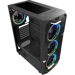 Darkflash Tech Aquarius Acrylic (ATX, ITX, Mini-ATX), PC Gehäuse, Schwarz