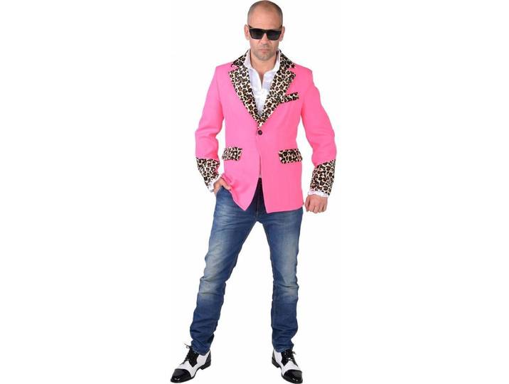 Volkomen Fout Pooier Colbert Met Luipaard Afwerking Man