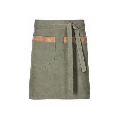 Exner 157 - Vorbinder Canvas, mit Taschen und Schlaufen, B80 x L45cm : Flaschengrün 100% Baumwolle 16oz.