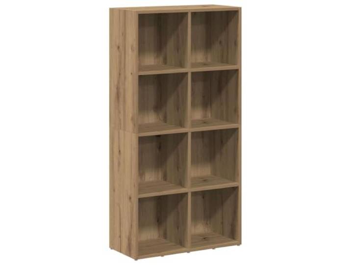 HGFDVCMR Standregal Artisan-Eiche 66x30x130 cm Holzwerkstoff Vielseitiges Raumteiler-Regal mit 8 Fächern für Wohnzimmer und Schlafzimmer mit stabiler Wandhalterung.