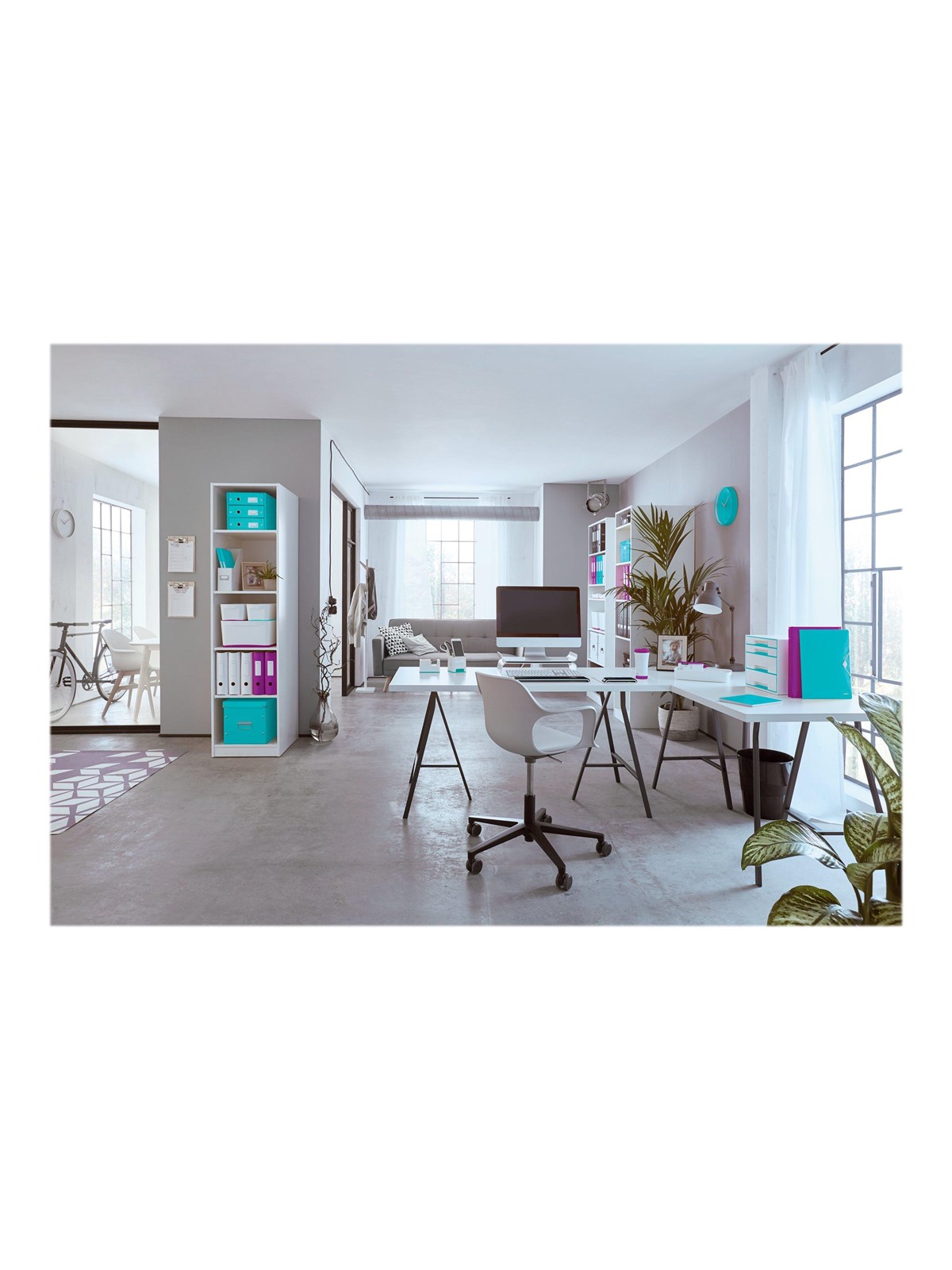 Leitz WOW CUBE Schubladenbox Eisblau
