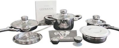 BergHOFF TFK 15Pc Gourmet 18/10 Stainless Steel Cookware Set
