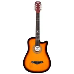 No Name V-TONE AG ONE SB 4/4 Westerngitarre mit Sonnenschliff, Gitarre, Braun