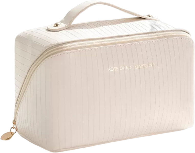 INF Geräumige Kultur-/Kosmetiktasche Beige