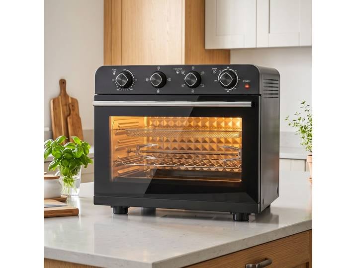 HOMCOM Friteuse Air Chaud 36L Four 1800W Rôtissoire Noir