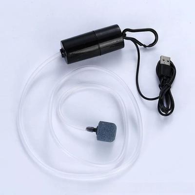 Uplifted Finds USB Aquarium Air Pump Mini Oxygenator Silent Aerator For Fish Tank black