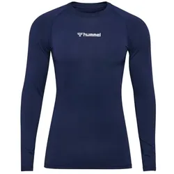 hummel Hmlbl Performance Tee L/S Herren - marine - S