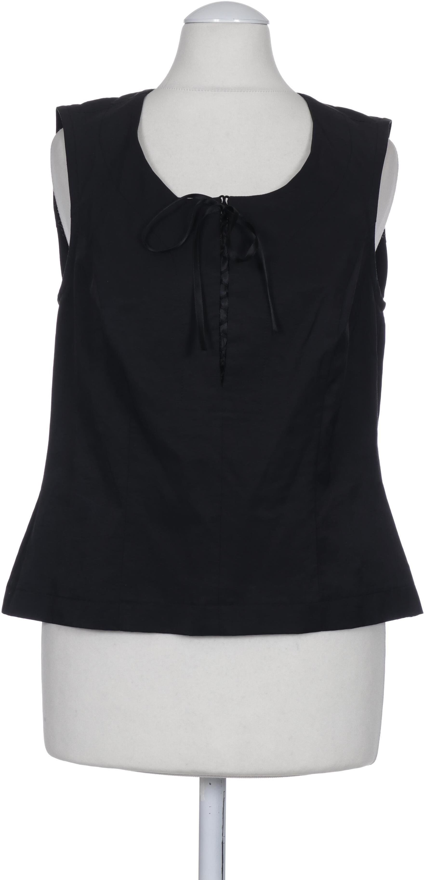 Gudrun Grenz Damen Bluse, Schwarz, Gr. XS, Baumwolle / Synthetik - Second Hand