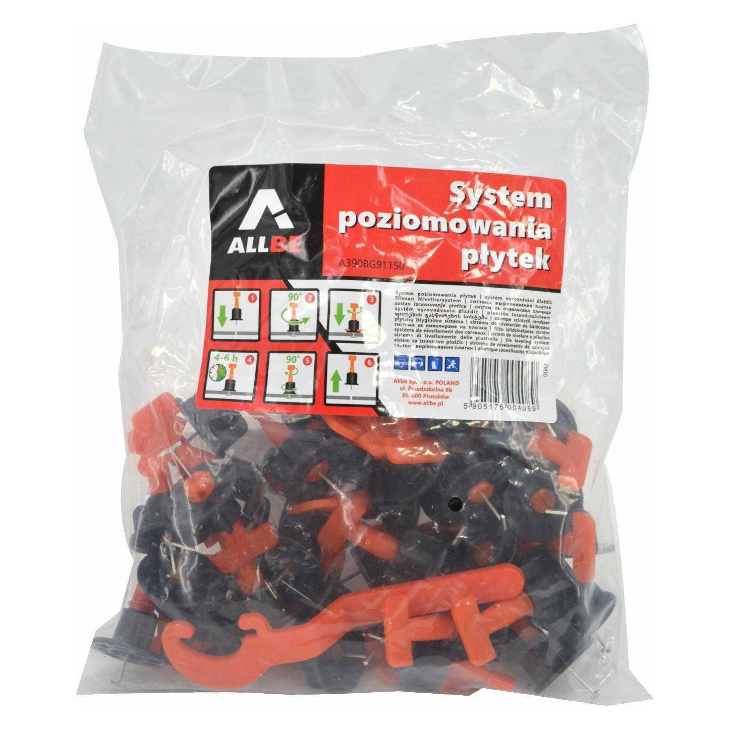 MGA Fliesenpegel 50 PCs. + 1 Schlüssel (Keil, Verlegeset) (38858268)
