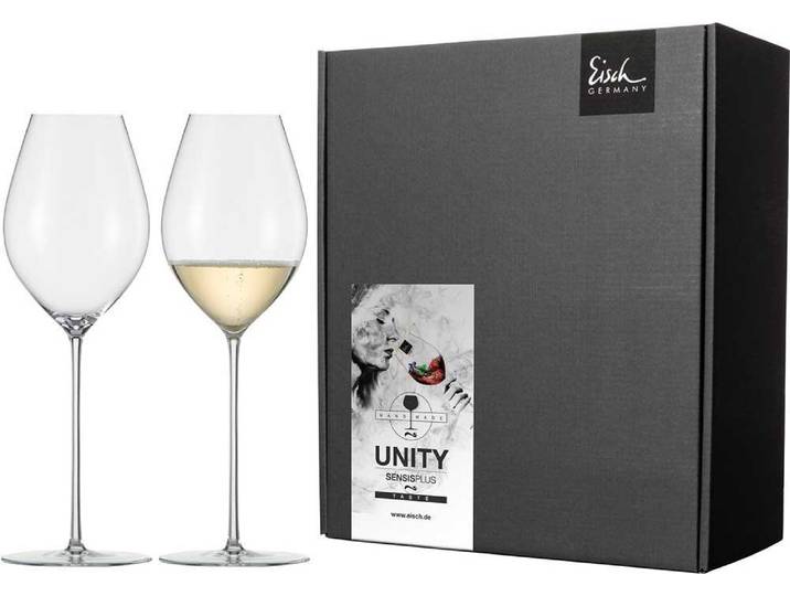 Eisch Germany Champagnerglas Unity Sensis Plus Champagner Wein Glas 522/7 - 2 Sektgläser, 2-tlg., Kristallglas