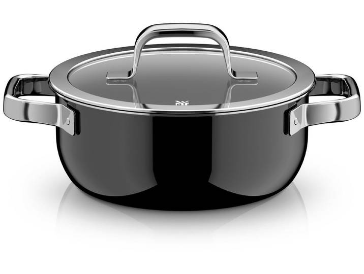 WMF Bratentopf Fusiontec Mineral Pro, Bratentopf mit Deckel, 20 cm, Black, Fusiontec (Induktionsgeeignet, 1-tlg., 20 cm), Made in Germany