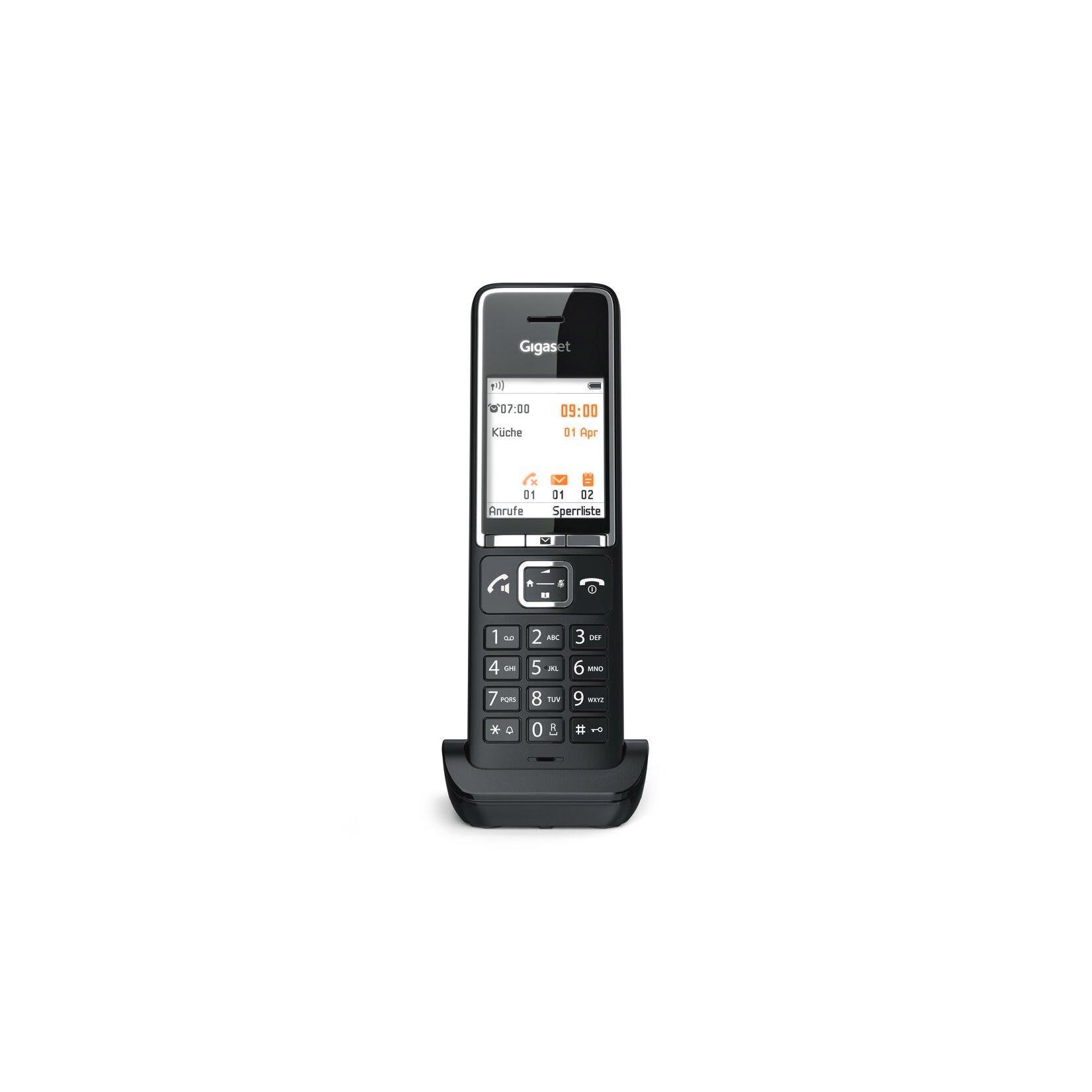 Gigaset COMFORT 550HX, Schwarz (Seniorentelefon, Große Tasten, 1 Mobilteil, DECT)