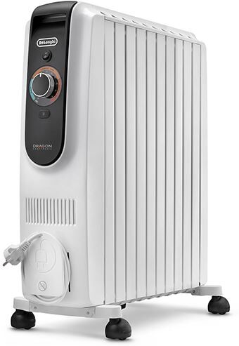 DeLonghi Radiador a Óleo  TRD51025  2500 W  10 Elementos  Preto e Branco