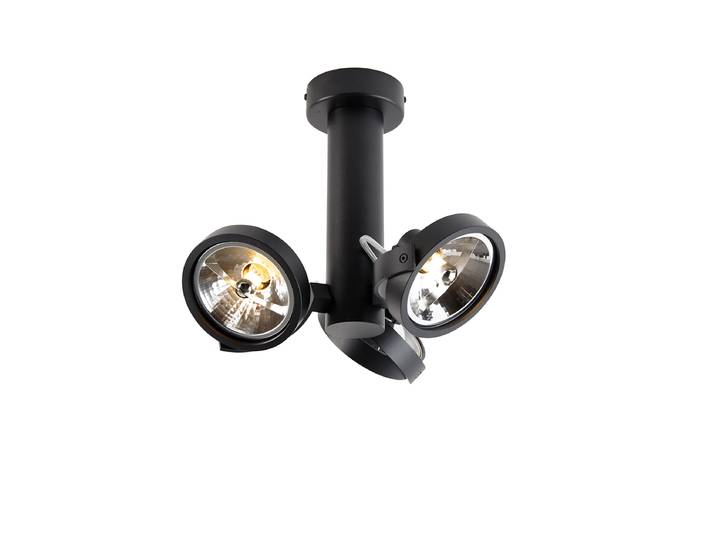 Spot moderne noir réglable 3 lumières - Goes