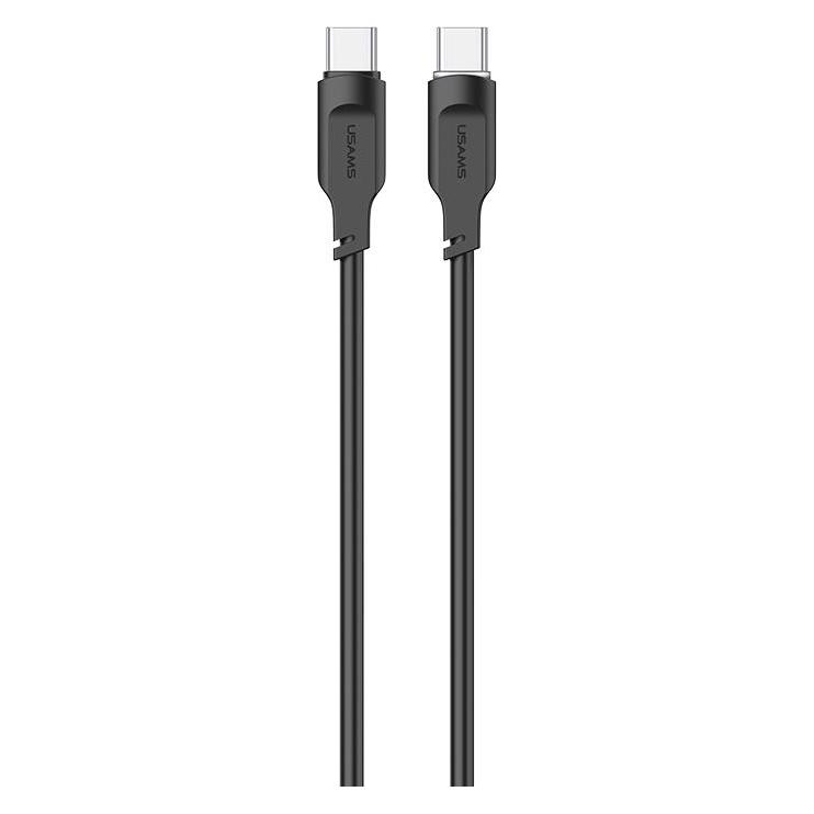 Usams Ladekabel Typ-C zu Typ-C - Schwarz (1.20 m, USB 2.0, 100 W) (SJ567USB01)