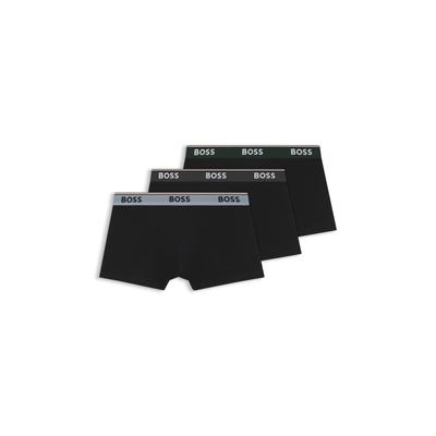 BOSS Packung, 3 Stk. aus Stretch-Baumwolle mit Logo-Bund, mittlere Bundhöhe