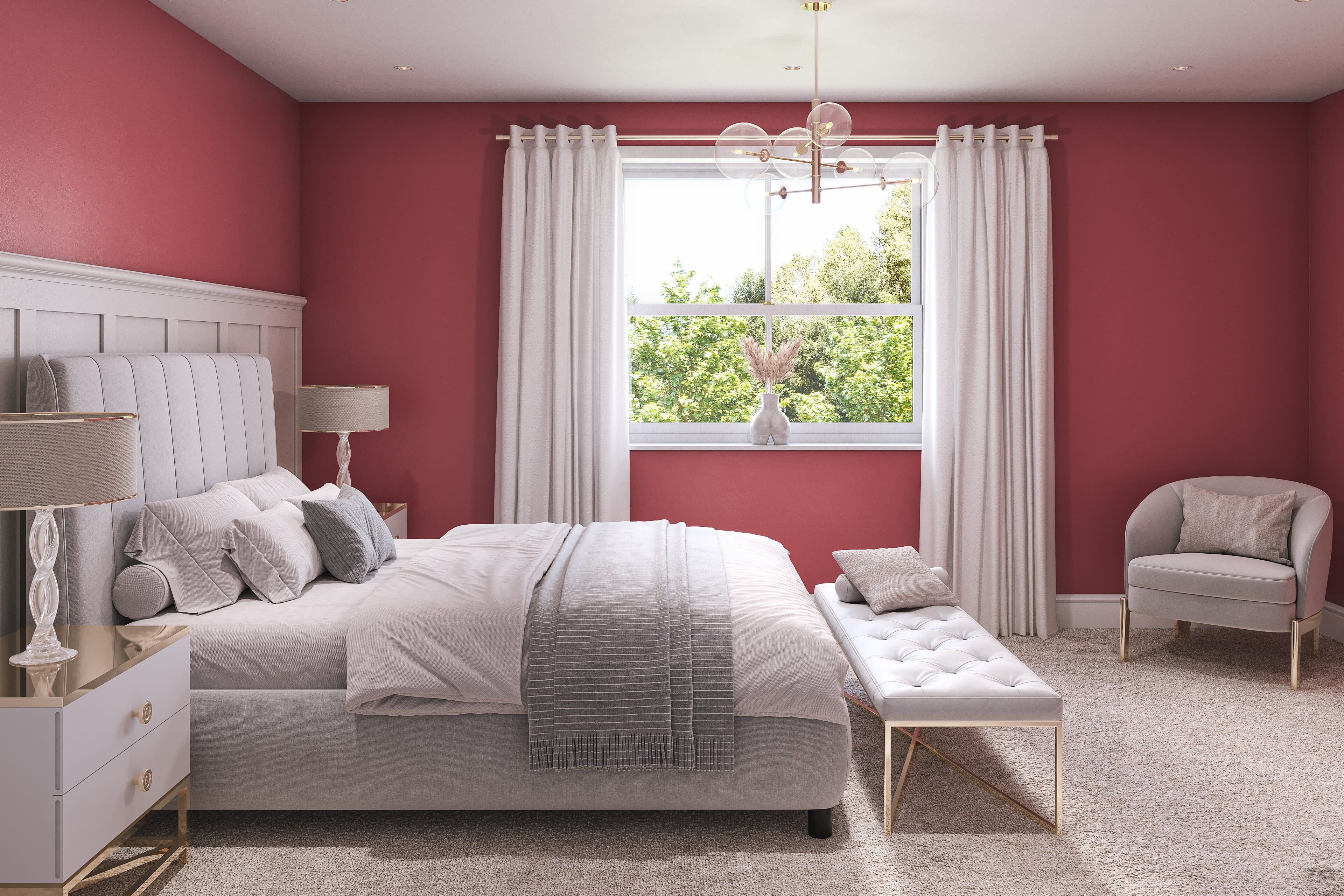 Hemway Peel and Stick Sample - Interior Paint - Dark Cherry Red