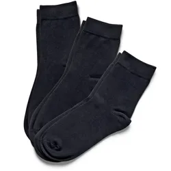 Tchibo - 3 Paar Socken - Damen - Gr. 35-38 - schwarz