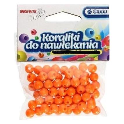 Brewis Orange Fädelperlen + Schnur 8mm 16g (47593439)