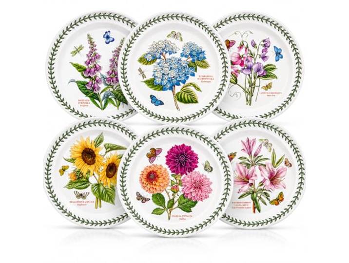 Portmeirion Botanic Garden 25,4 cm Abendessen Teller – Set von 6