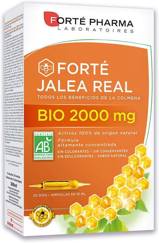 Forté Pharma Forté Jalea Real Bio 2000 mg ampollas 20 x 15 ml