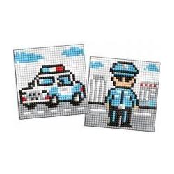Ideyka Diamant-Mosaik-Aufkleber für Kinder - Polizist (59728696)
