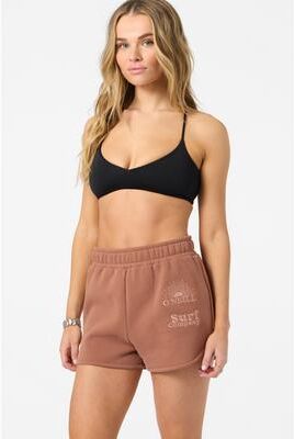 O'Neill s Chore Break Scallop Fleece Lounge Shorts in Carob Brown, Size XS, Polyester