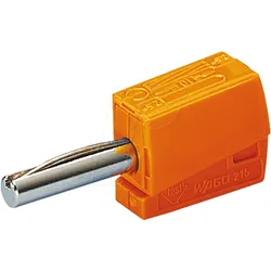 WAGO 215-211 - Bananenstecker 4 mm, CAGE CLAMP, orange