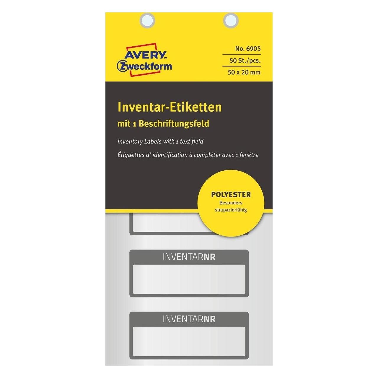 Avery Inventar kennzeichnet PES-Folie (6905)