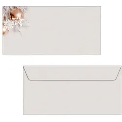 Sigel Weihnachts-Umschlag »Christmas in rose gold« 50 Stück rosa, 22x11 cm