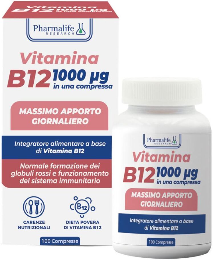 PHARMALIFE RESEARCH Srl VITAMINA B12 100CPR VITACURVEG