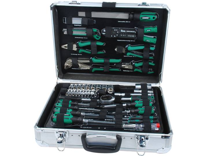 Brüder Mannesmann M29075 Coffret à outils en aluminium 108 pcs.