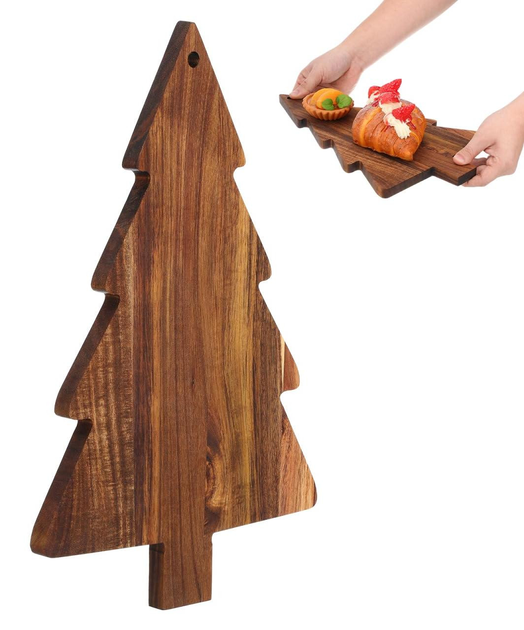 Dripio Houten serveerplank kerstboom 24 cm