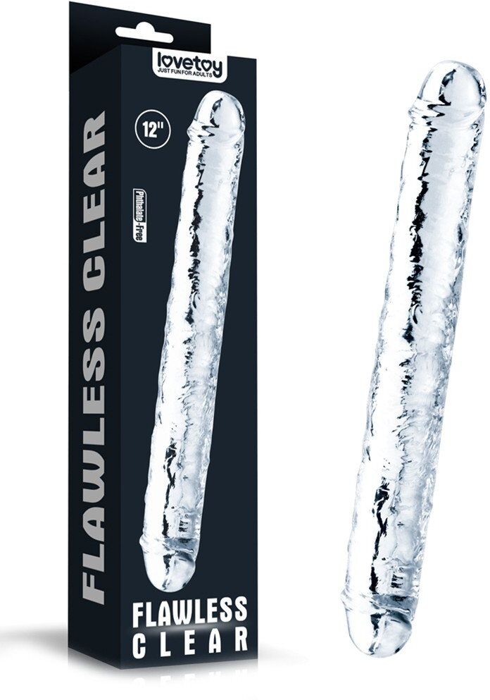Lovetoy Double dildo flawless clear 30 cm