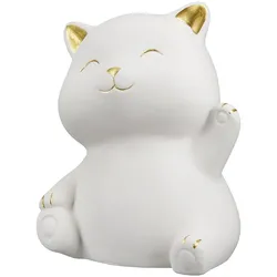 Deko Katze Kitty weiß 15,5cm