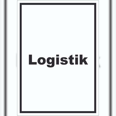 HB-Druck Logistik Aufkleber mit Text Transport Versand hochkant A4 (210x297mm)