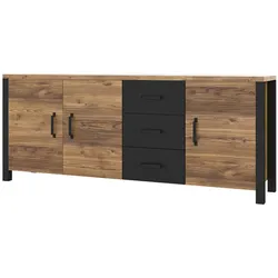 SIDEBOARD Lyam Holz und Schwarz