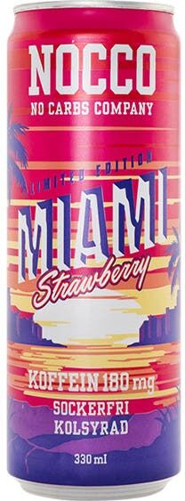 Nocco Bebida Energetica Miami Strawberry BCAA 330ml