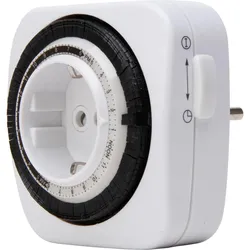 Kopp 195202078 Tageszeitschaltuhr kompakt, erhöhter Berührungsschutz, kürzeste Einstellzeit: 15min, max. 3.680W, Farbe: weiß