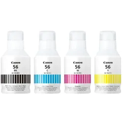 Canon, Druckerpatrone, 4x Original Drucker Tinte GI-56 MAXIFY GX6050 GX7050 GX7055 GX6040 GX7040